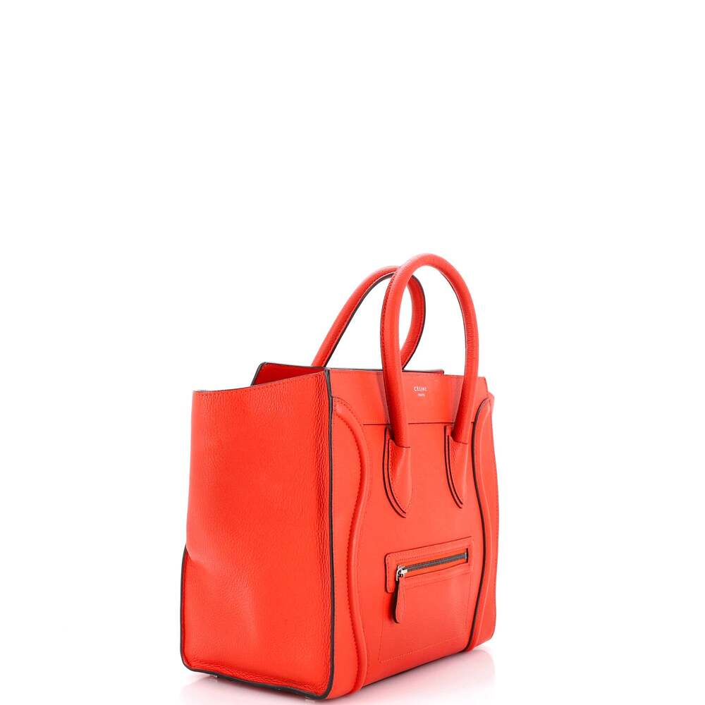 Celine Luggage Bag Grainy Leather Mini #247210C79B - Picture 2 of 8